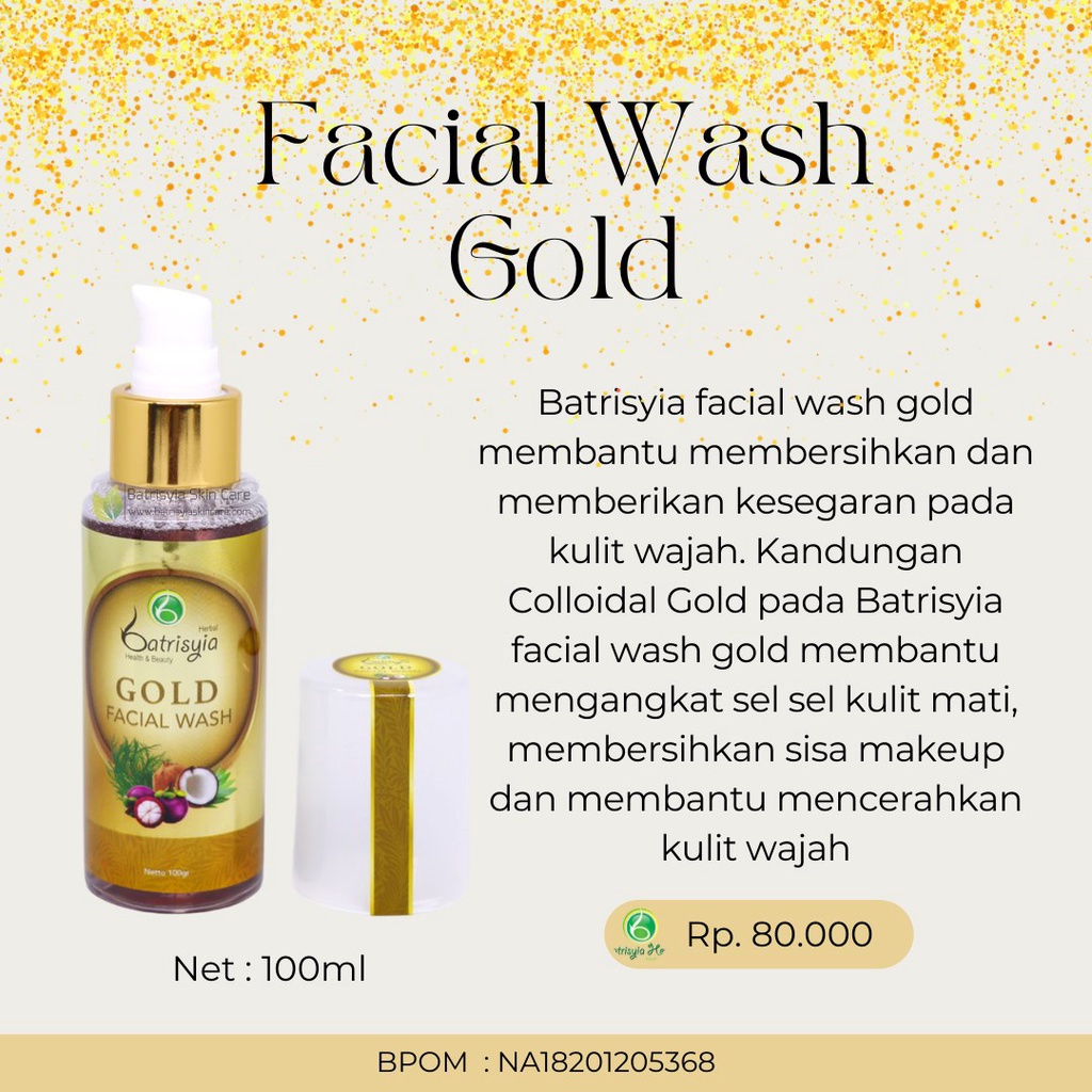 Batrisyia Facial Wash Gold 100 ml