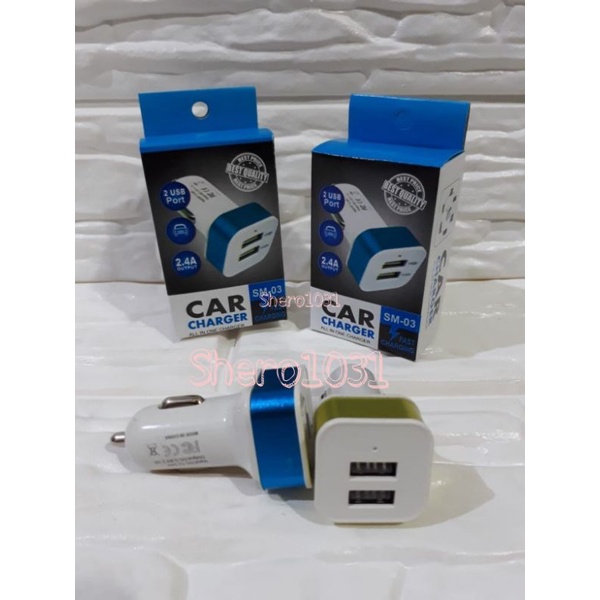 【Shero】Saver car 2output / Charger mobil 2usb