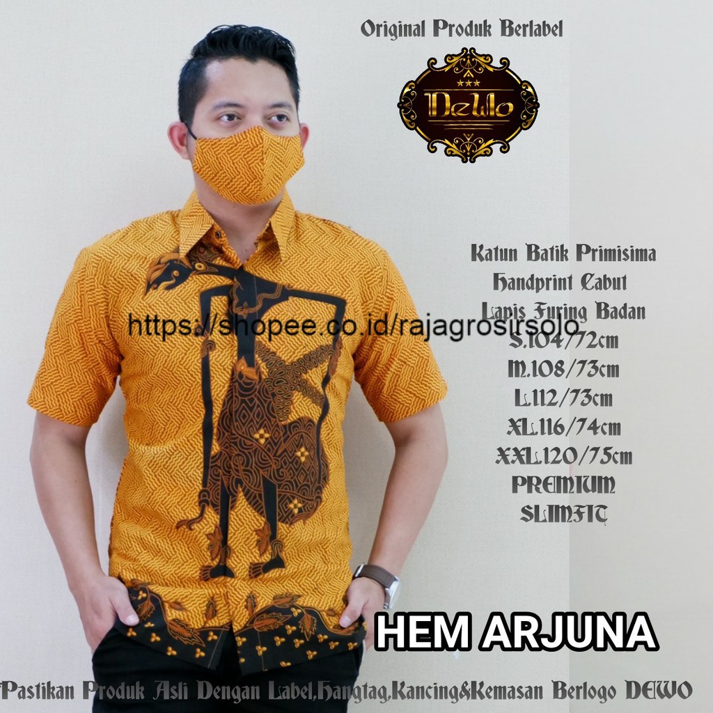 Promo New 2021 Xxxl 7xl Jumbo Big Size Batik Pria Arjuna Size M-xxxl Lengan Pendek Batik Solo Katun Super 9gdrpOTEANOKb
