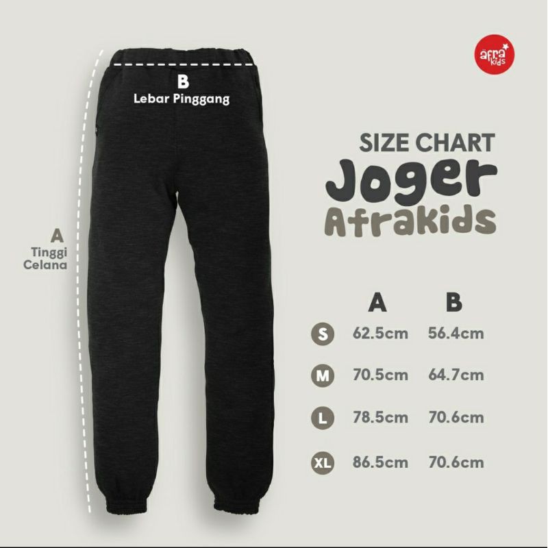 Joger Pants laki-laki by AfraKids 4-12 tahun CA003, CA004, CA005, CA006