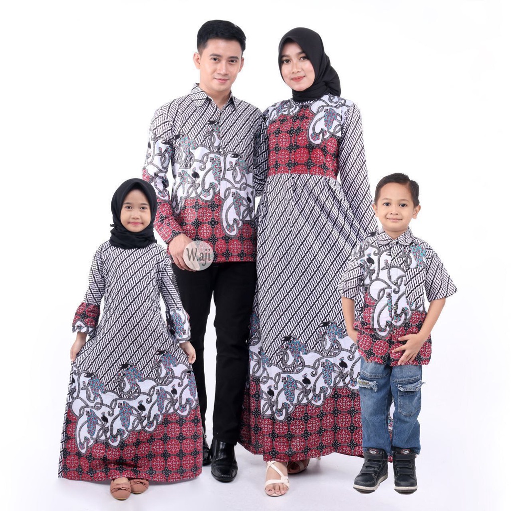 Family Set Lebaran Batik/ Couple Batik Keluarga / couple keluarga lebaran / couple keluarga lebaran 2022 / couple ibu dan anak perempuan / couple muslim