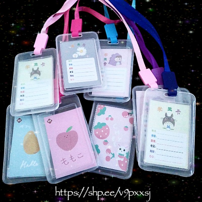 

ID Card gantungan kartu akses kartu kerja Tali kartu nama ID Lanyard Card Holder
