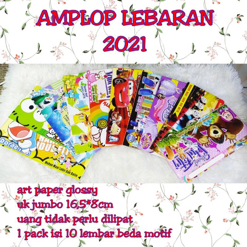 

AMPLOP LEBARAN 2022 JUMBO CAMPUR MOTIF