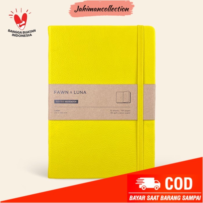 

✨ BISA COD ✨ Notebook Large A5 - Lemon Drop - Buku Jurnal / Agenda - Ruled