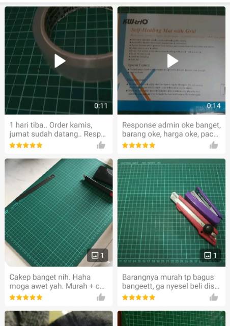 Cutting Mat Size A3, 9Z201 Double Sided Self Healing A3.Merek Taiwan KW-TRIO, ORIGINAL