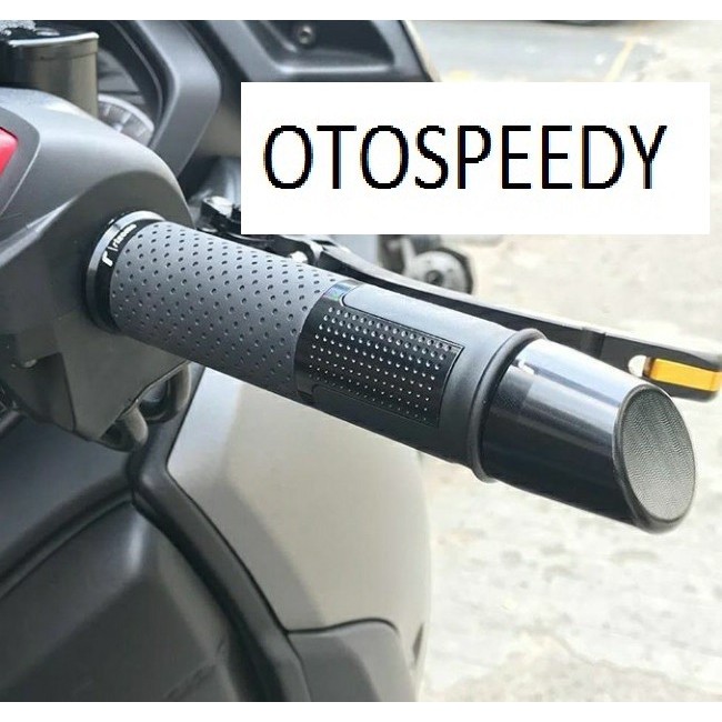 Handgrip rizoma tipe LUX black NMAX AEROX XMAX XSR155 ZX25R R25 ER6