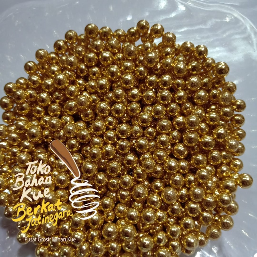 MUTIARA GOLD IMPORT UK. 7MM / 4MM / 2MM ISI 50 GR / HIASAN CAKE