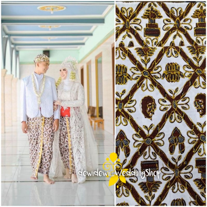 [Sepasang] Jarik Pengantin Prodo - Motif Sido Mulyo || Instan &amp; Lembaran