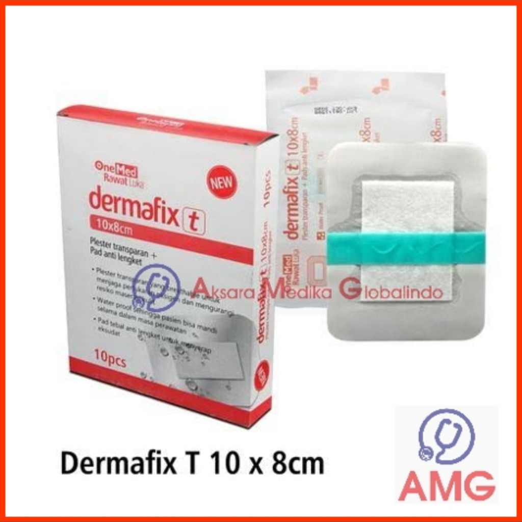 DERMAFIX T UKURAN 10X8CM 1 LEMBAR PLESTER ANTI AIR #AMG