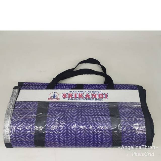 tikar lipat Srikandi 2X2M / tiker lipat 2x2 kualitas super - tikar mendong jahit srikandi - tikar la