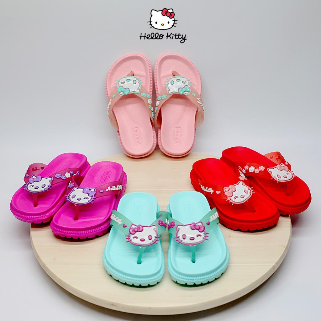 Sandal Anak Perempuan Sandal Jepit Bahan Karet Terbaru Motif Hello Kitty Size 24-35