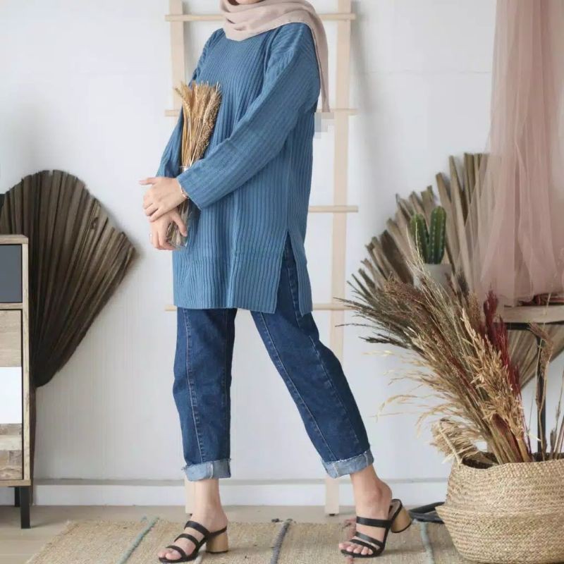 TUNIK RAJUT BOXY PREMIUM STORE09 MURAH