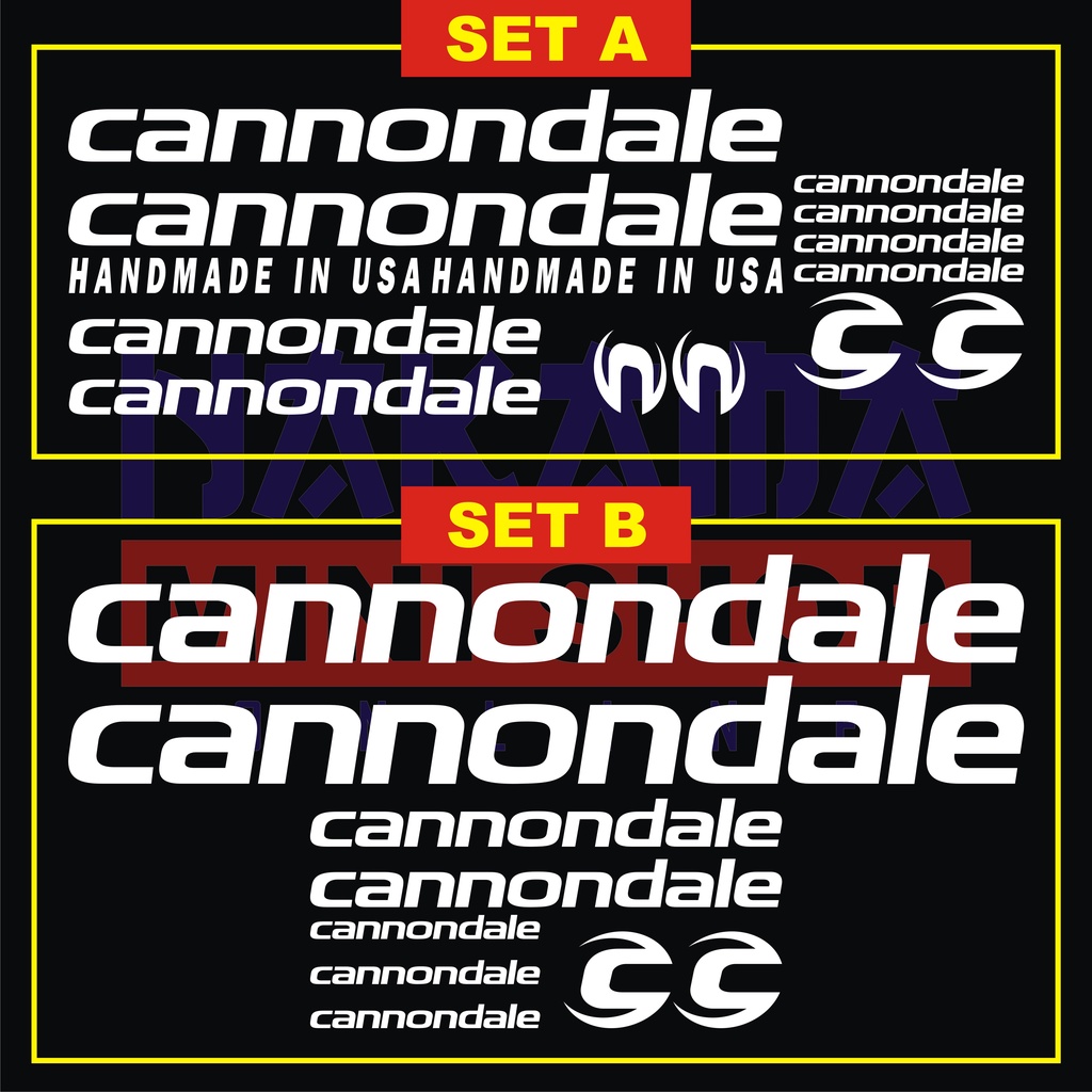 Cutting sticker sepeda Cannondale