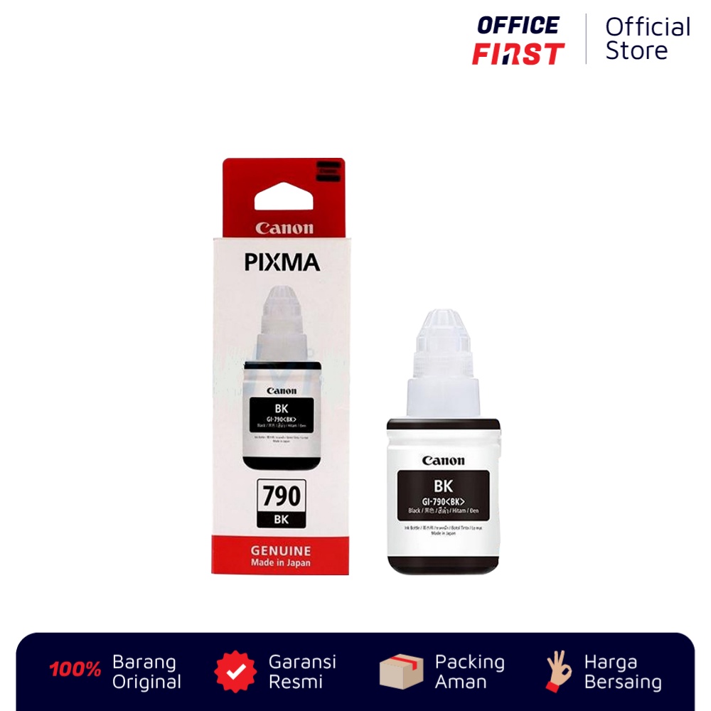 Tinta Canon PIXMA GI 790 Black Hitam / G1000 G2000 G3000 G Series