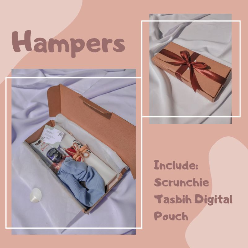 

Hampers Giftbox Kado Scrunchie Tasbih pouch Termurah