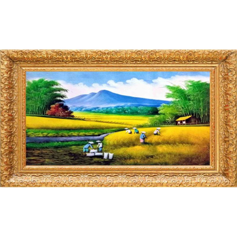 stiker gambar dinding motif pemandangan alam