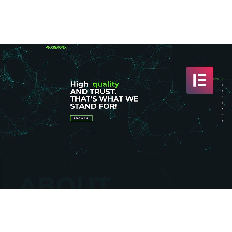 Creatonix - Landing Page WordPress Elementor Theme