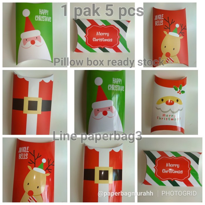 

✨ BISA COD ✨ pillow box natal ready stock