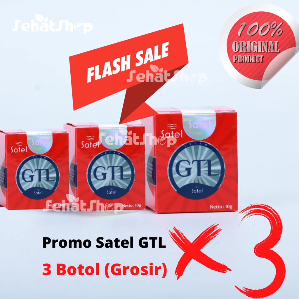 Satel GTL Promo 2 Botol Buy 1 Get 2 Free Salep Gatel Original Pabrik Dikirim 3 Botol Satel GTL