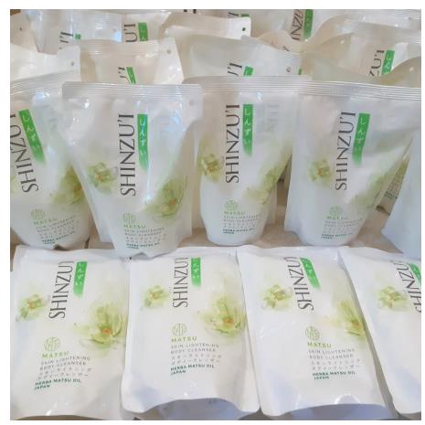 * NCC * Shinzui Sabun Cair Skin Lightening Body Cleanser Body Wash Sinsui With Herba Matsu Oil Pouch Refill