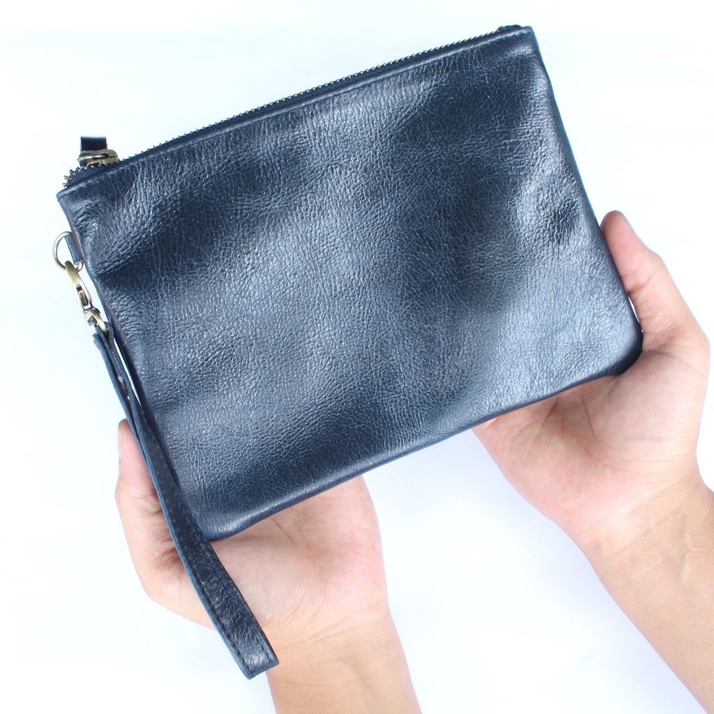 CLUTCH PRIA DAN WANITA KULIT SAPI ASLI MODEL HARRY / FREE GRAVIR NAMA DI CLUTCH