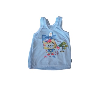 6 PCS Singlet Kaos Kutung Bebe Warna Bermotif Kartun Kaos Dalam Anak SNI-Yukensi-Bayi-1 - 8 tahun