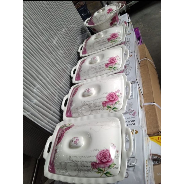 prasmanan keramik vicenza 4 persegi plus 1 bulat