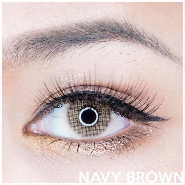 NAVY BROWN SOFTLENS  KITTY KAWAII (-3.25 S/D -4.75)