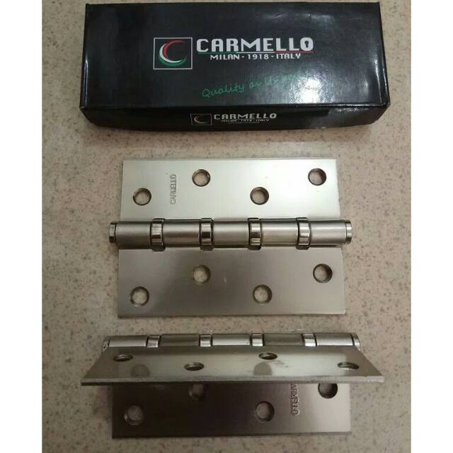 2PCS Engsel pintu 4 tebal silver SN CP Nishio kunci pintu 2PCS Engsel pintu 4 tebal silver SN CP Nishio kunci pintu