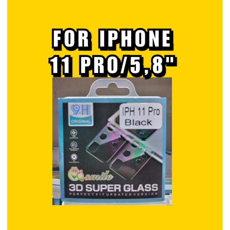 Tempered Glass Original 3D Full Camera Lens Protector Anti Gores Kaca Kamera IPHONE 11 PRO 5,8&quot;