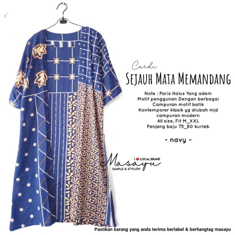 dress batik murah solo cardi sejauh mata memandang batik tuman solo