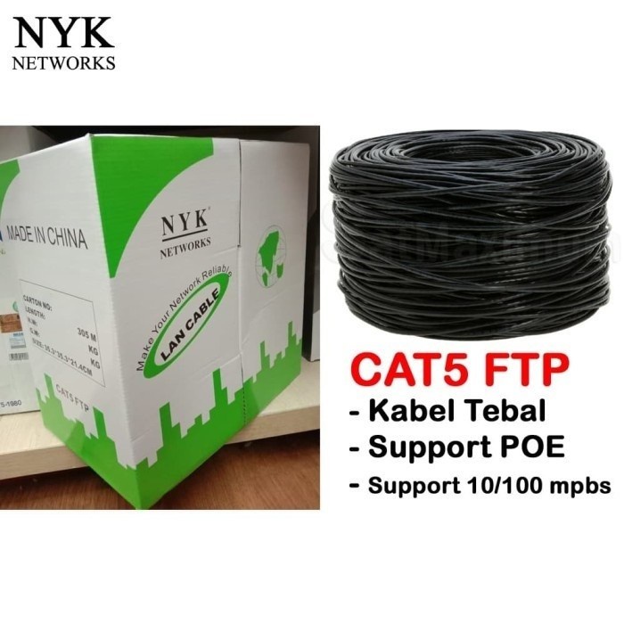 Kabel Lan FTP Cat5E NYK 305M / 305 Meter