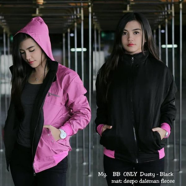 Jaket Parasut Wanita/Jaket Bolak Balik Wanita/Jaket BB Only