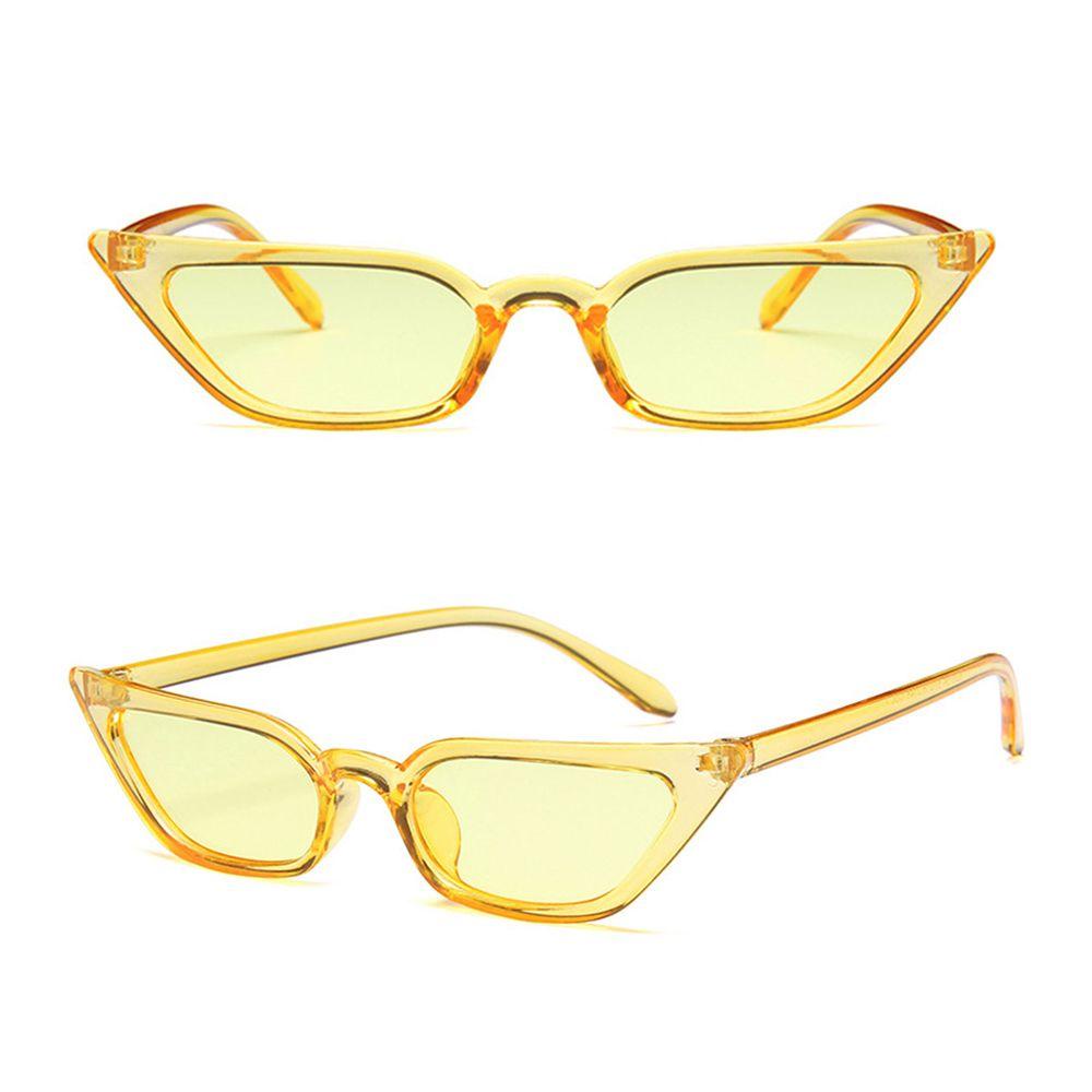 [Elegan] Cat Eye Sunglasses Sexy Retro Travel Vision Care UV400 Segitiga Kacamata Bingkai Korea Cat Eye Eyewear