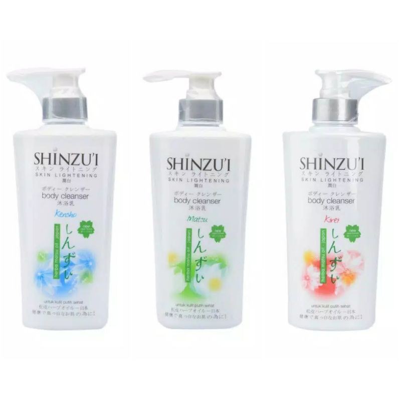 Sabun Mandi Shinzui Skin Lightening body wash body cleancer 480ml botol pump