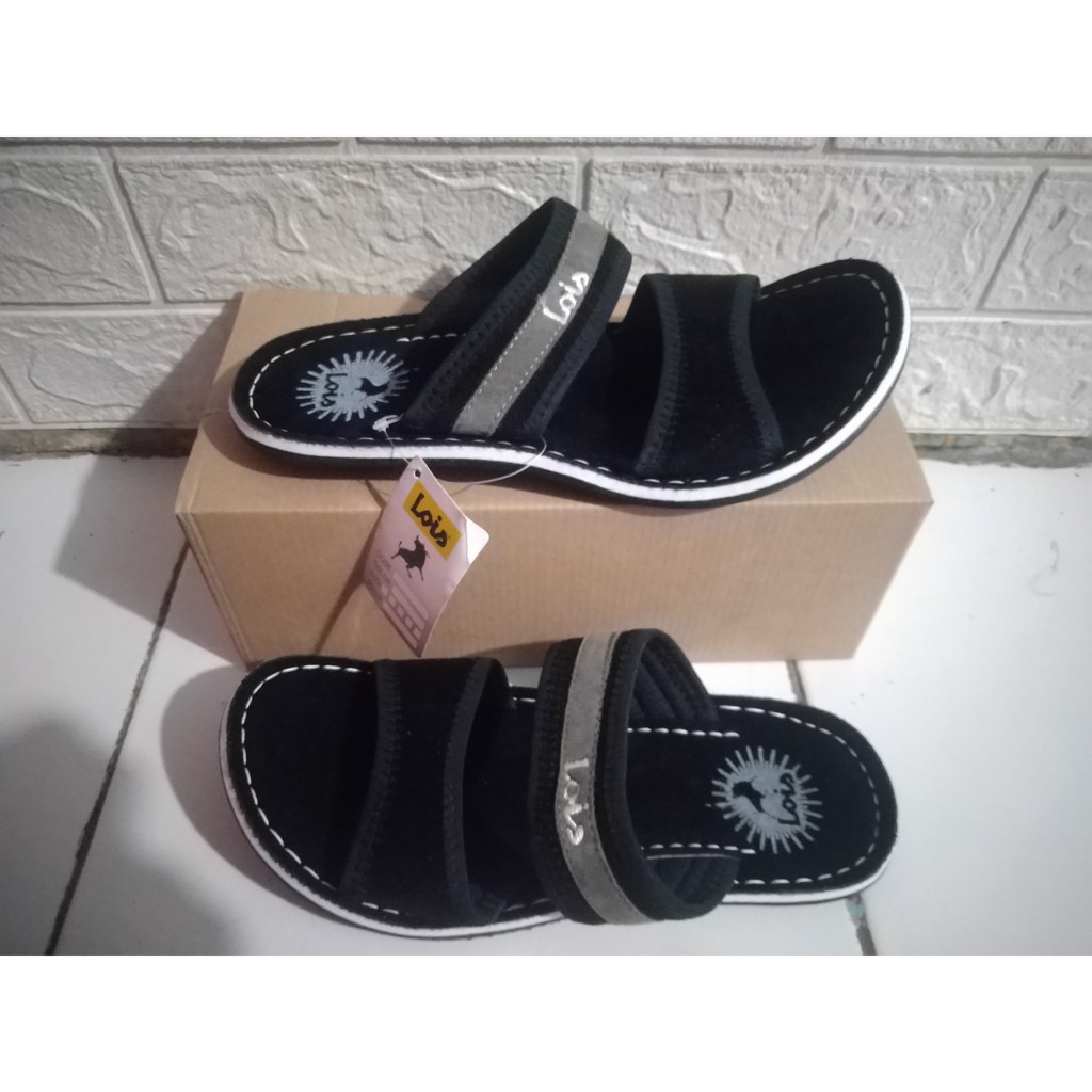 Sandal loizz pria sandal cowok slop ban 2 sudah di sol