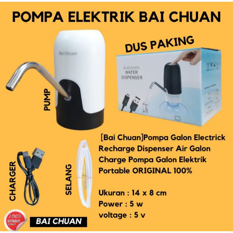 pompa galon elektrik BAI CHUAN original