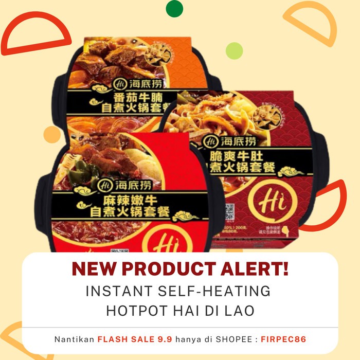 

New Arrival - Haidilao Instant Hotpot 6 Varian! Kemasan Siap Saji Self-Heating - Spicy Vege