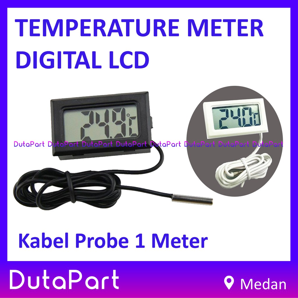 Thermometer Digital LCD Alat Ukur Pengukur Temperatur Suhu Termometer