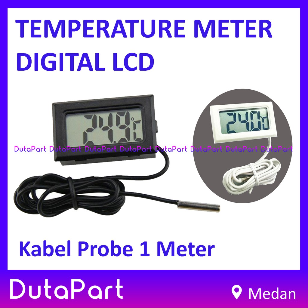 Thermometer Digital LCD Alat Ukur Pengukur Temperatur Suhu Termometer