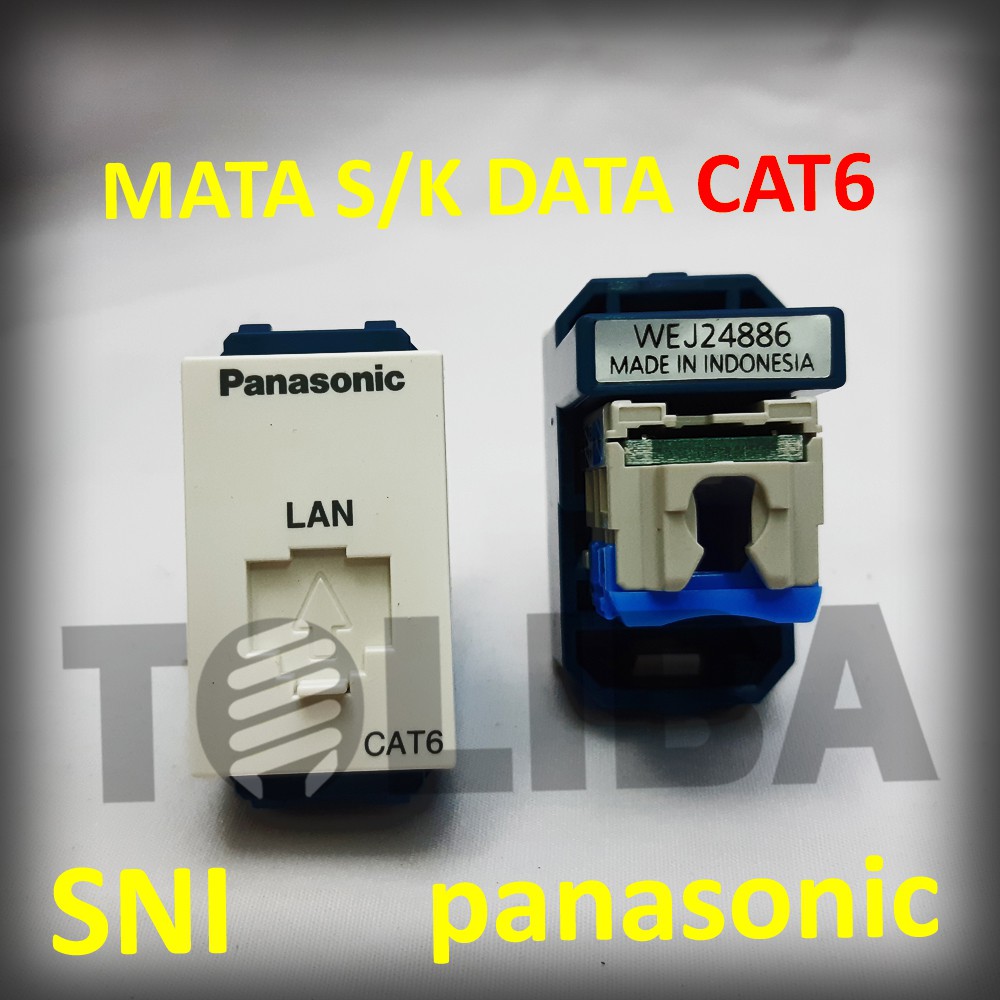 mata stopkontak stop kontak s/k rj data cat6 cat 6 panasonic wej24886/stop kontak panasonic internet