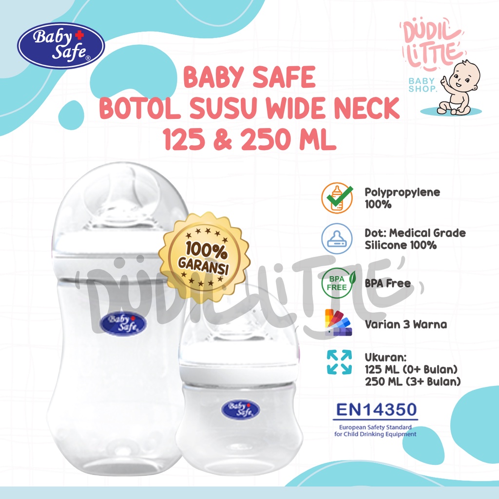 Baby Safe Botol Susu Wide Neck 150ml 250ml - WN001 - WN002