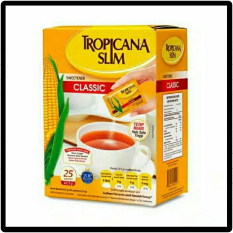 

Tropicana Slim Sweetener Classic 25 sachet