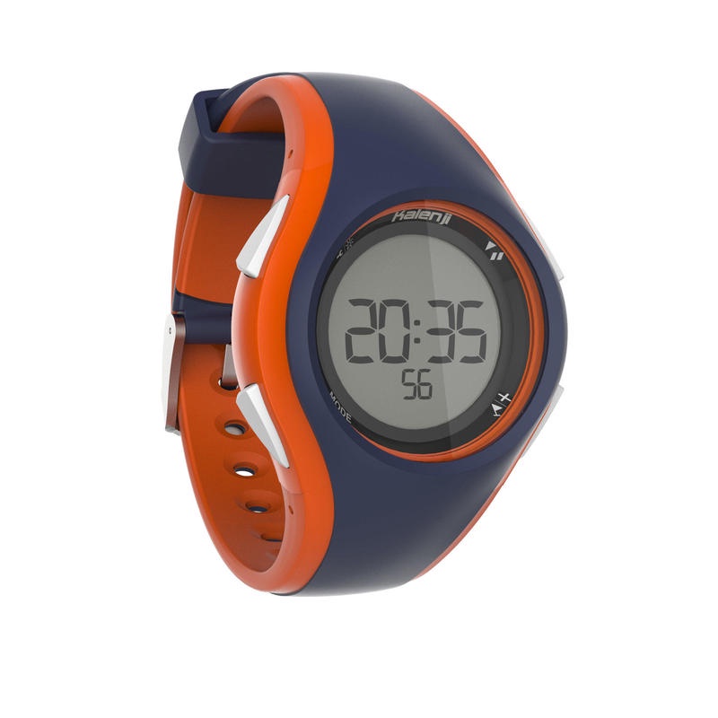 KALENJI W200M Jam Tangan Digital Timer Olahraga Sport Pria Original - Biru Hitam