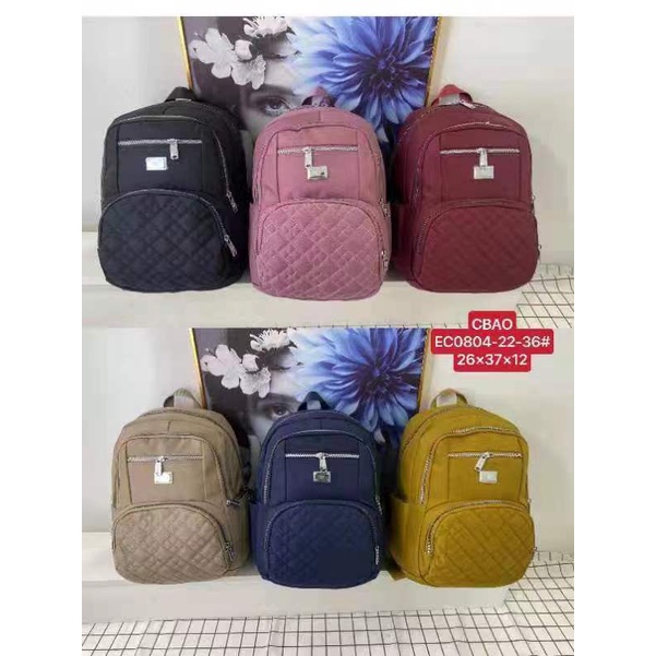 Promo Chibao Ransel Tas Punggung Backpack Sekolah Kerja Import Original Kanvas 0804