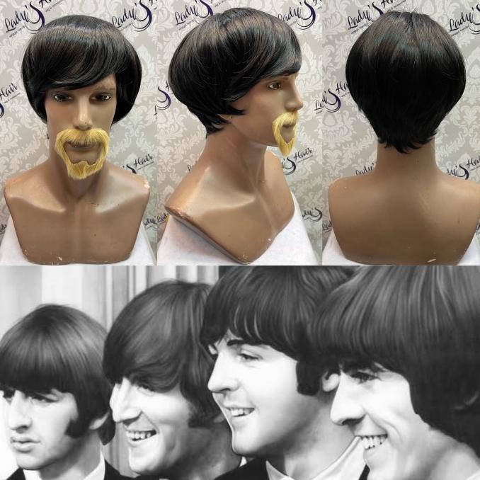 wig pria rambut palsu pria gondrong CK Jason