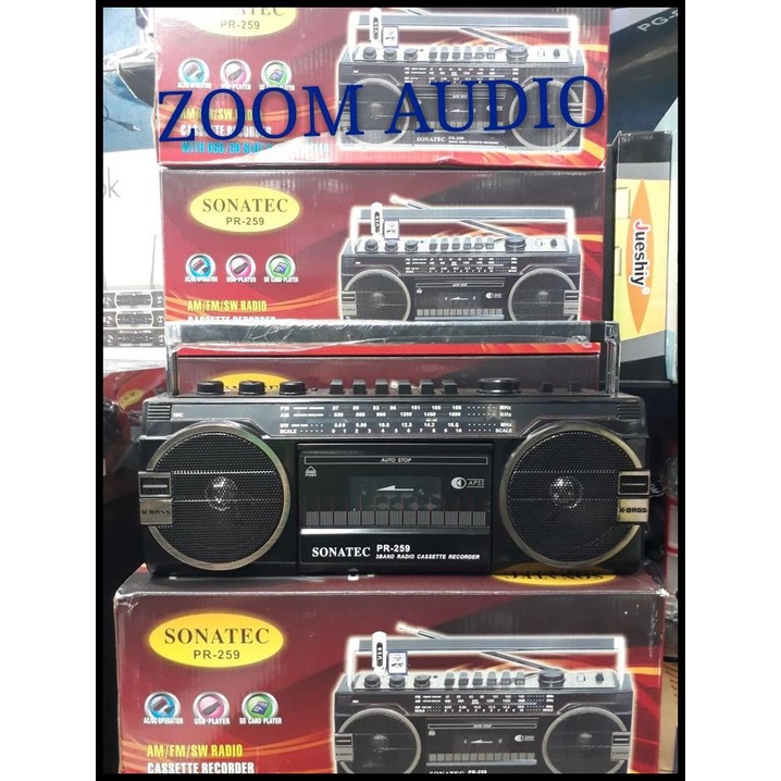 Radio Kaset Pita Sonatec Pr-259 Usb/Sd/Mmc/3 Band Radio