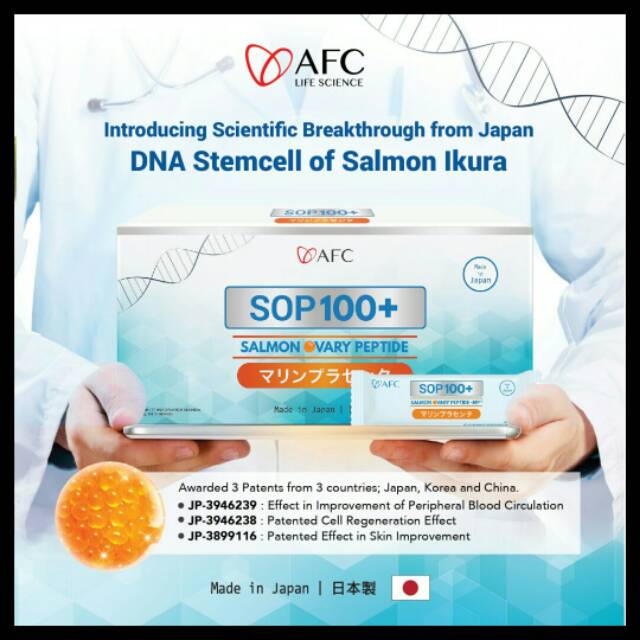 DNA Stemcell of Salmon Ikura ORIGINAL BPOM JAPAN