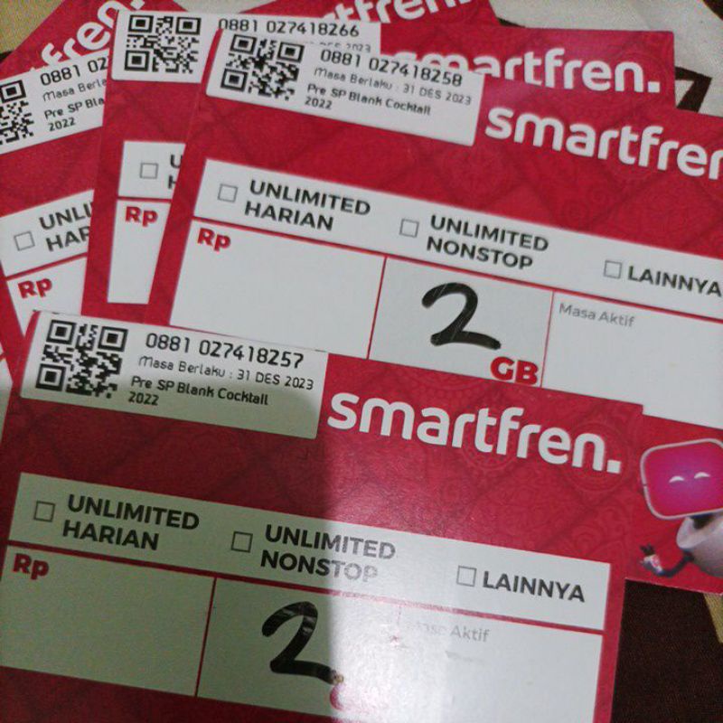 Kuota paket data Smartfren 2 Gb unlimited nonstop 10H