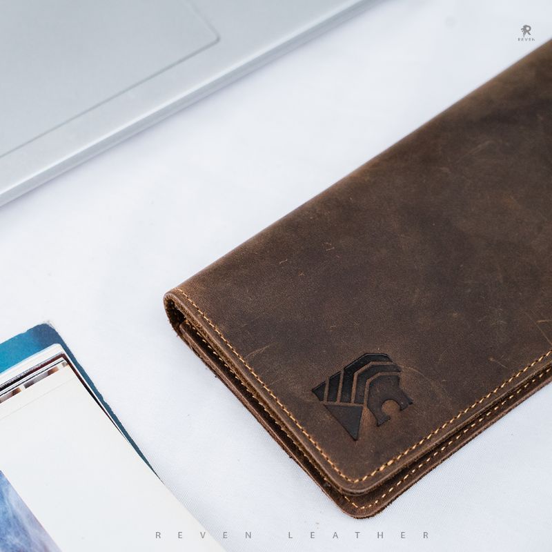 Dompet Tipis Panjang Kulit Pria Reven Gavin Wallet Branded Original Kulit Sapi Asli Premium